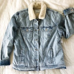 Old Navy Sherpa-Lined Denim Jacket